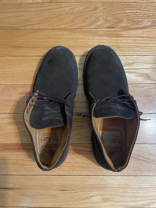 Trickers Lace-Up Suede Boots